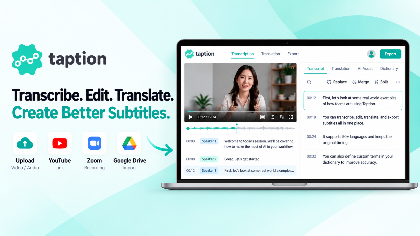 Taption Screenshot